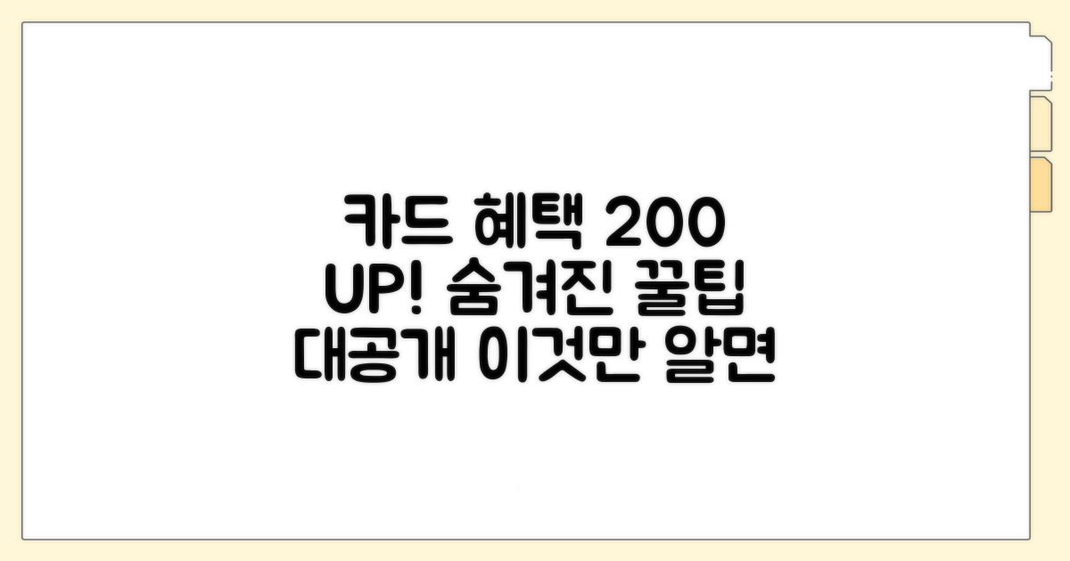 숨겨진 카드 혜택 200% 활용법