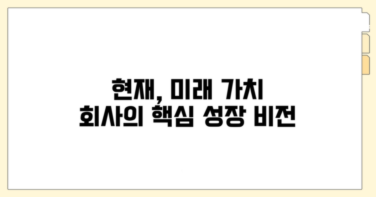 회사의 현재와 미래 가치