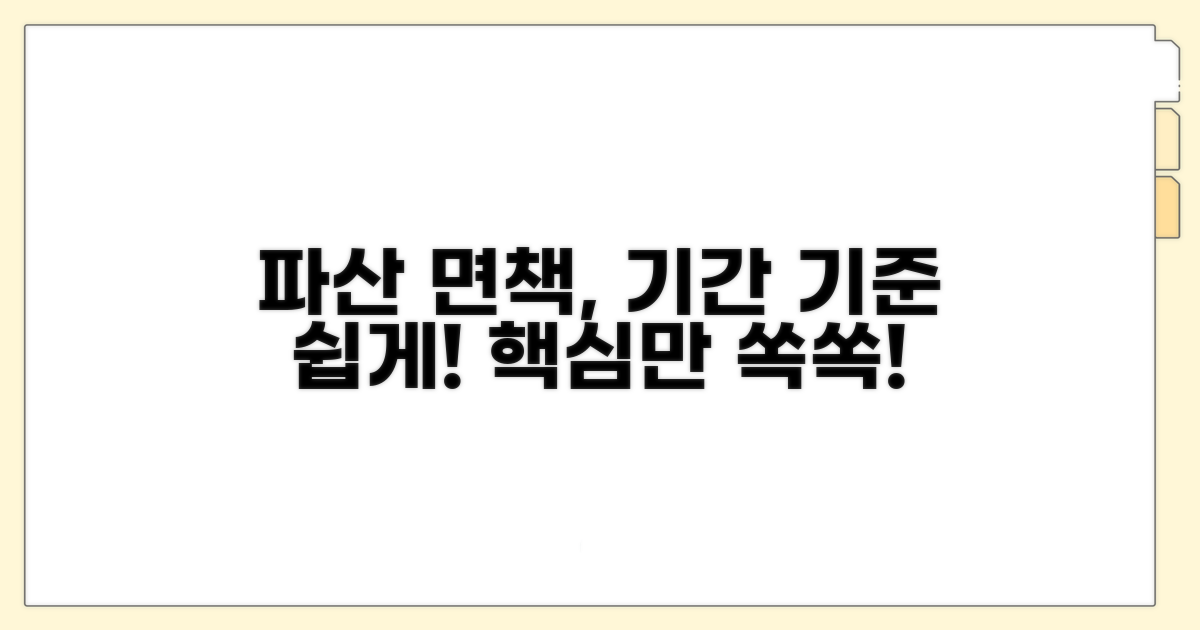 파산 면책 기간 기준 이해