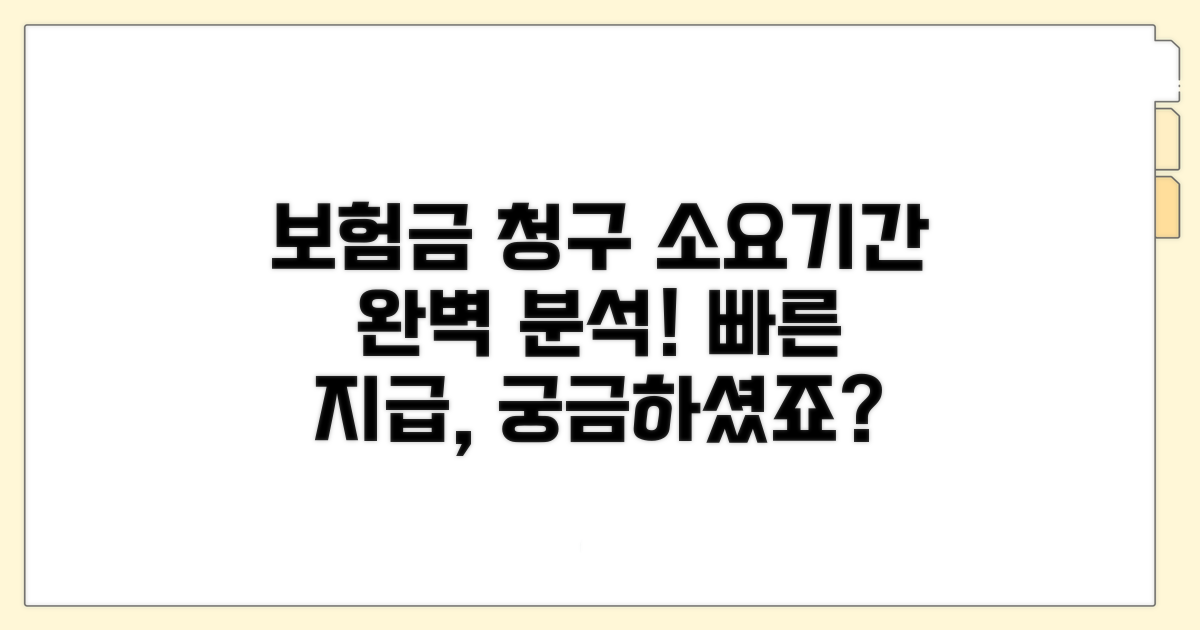 보험금 청구와 소요 기간