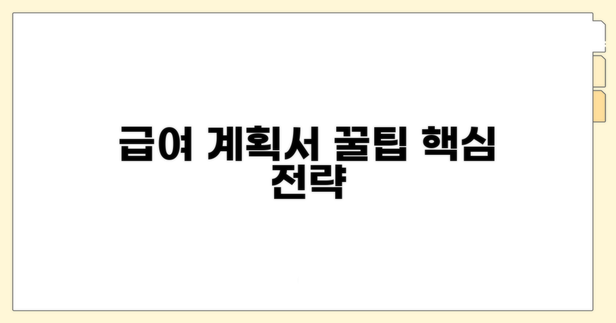 급여 제공 계획서 작성 요령