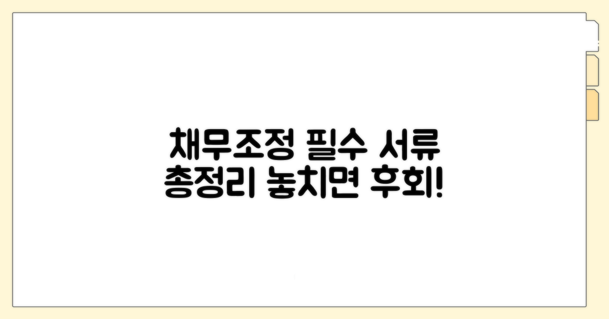 채무조정 신청 필수 서류