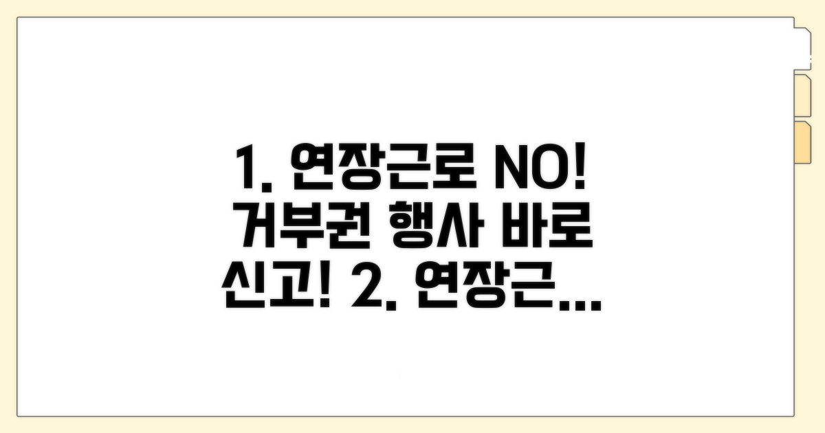 연장근로 거부권 행사 및 신고 절차