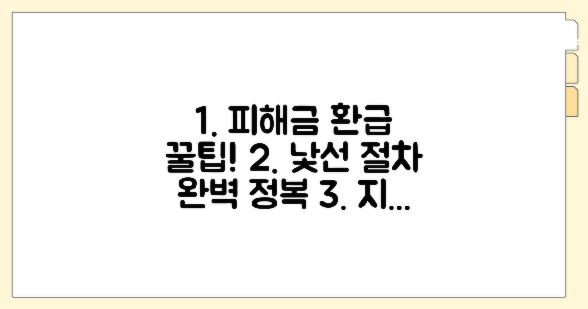 피해금 환급, 낯선 절차 완벽 정리