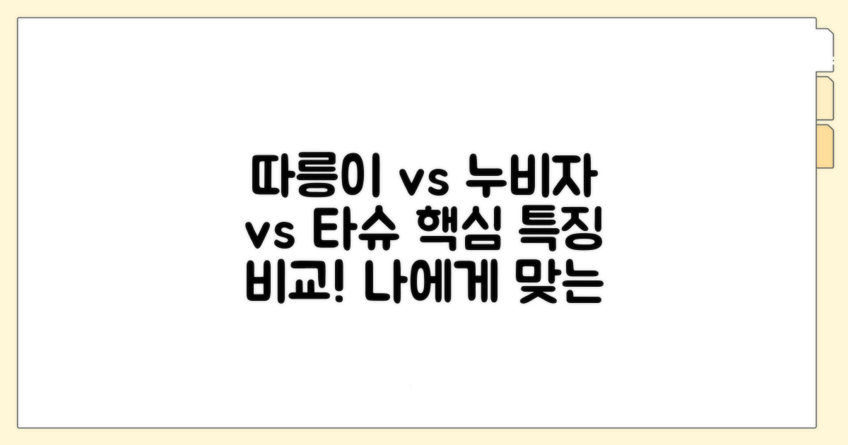 따릉이, 누비자, 타슈 특징 비교
