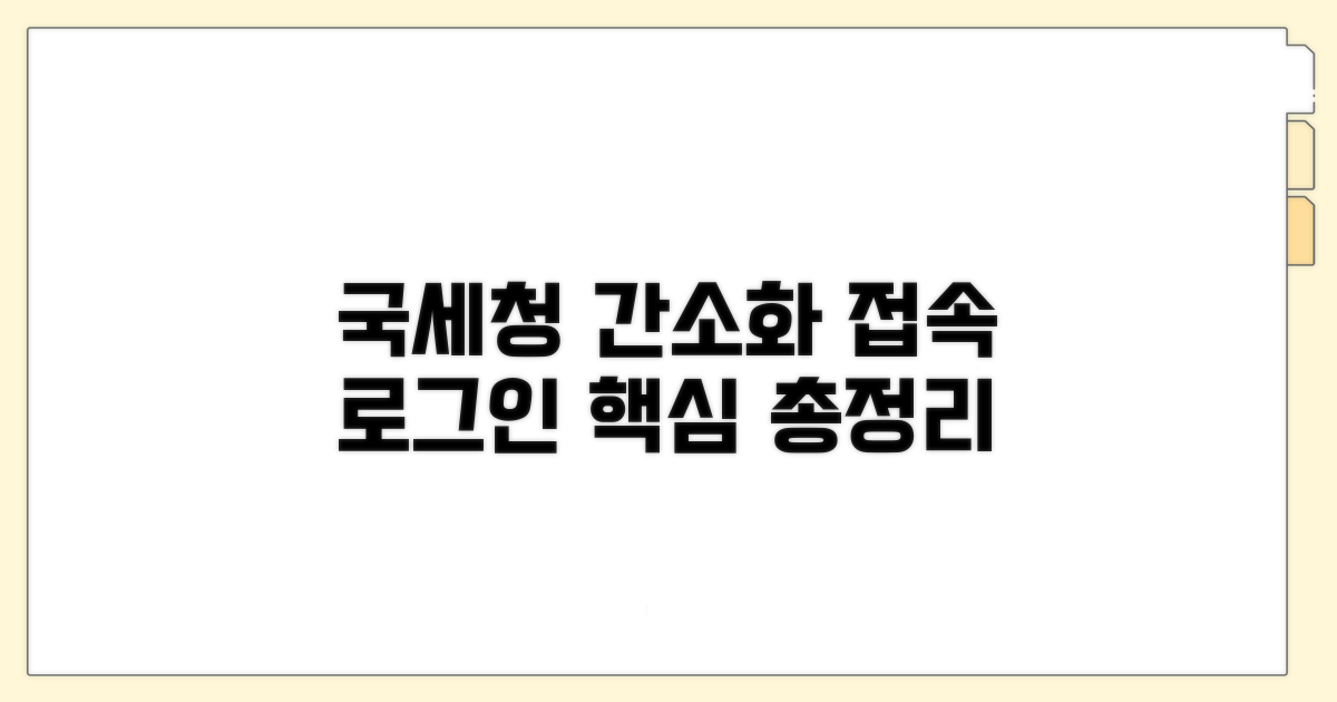 국세청 간소화 서비스 접속 및 로그인