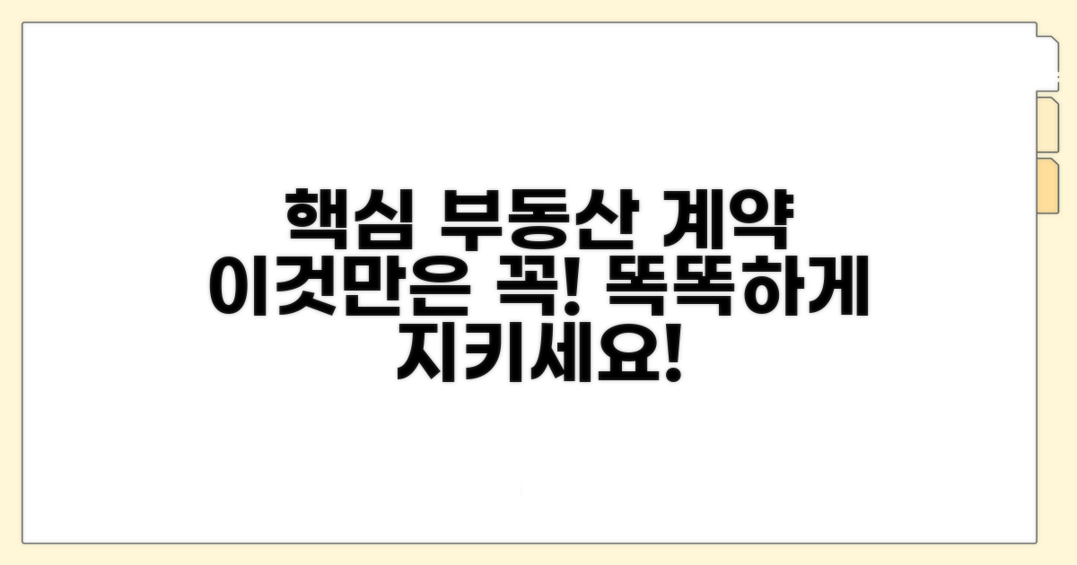 똑똑한 부동산 계약, 이것만은 꼭!