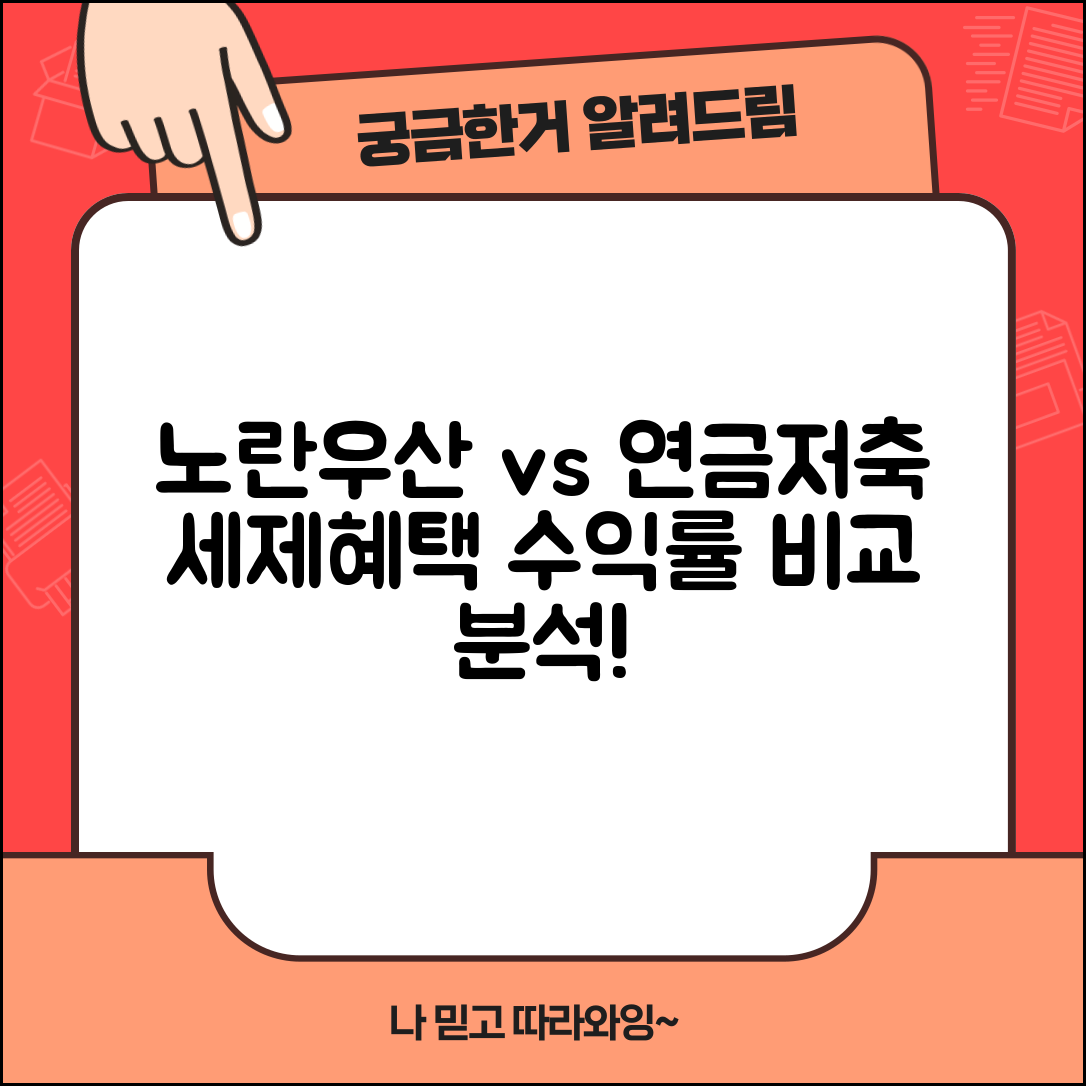 노란우산공제 vs 연금저축 | 세제혜택 비교 | 수익률 차이