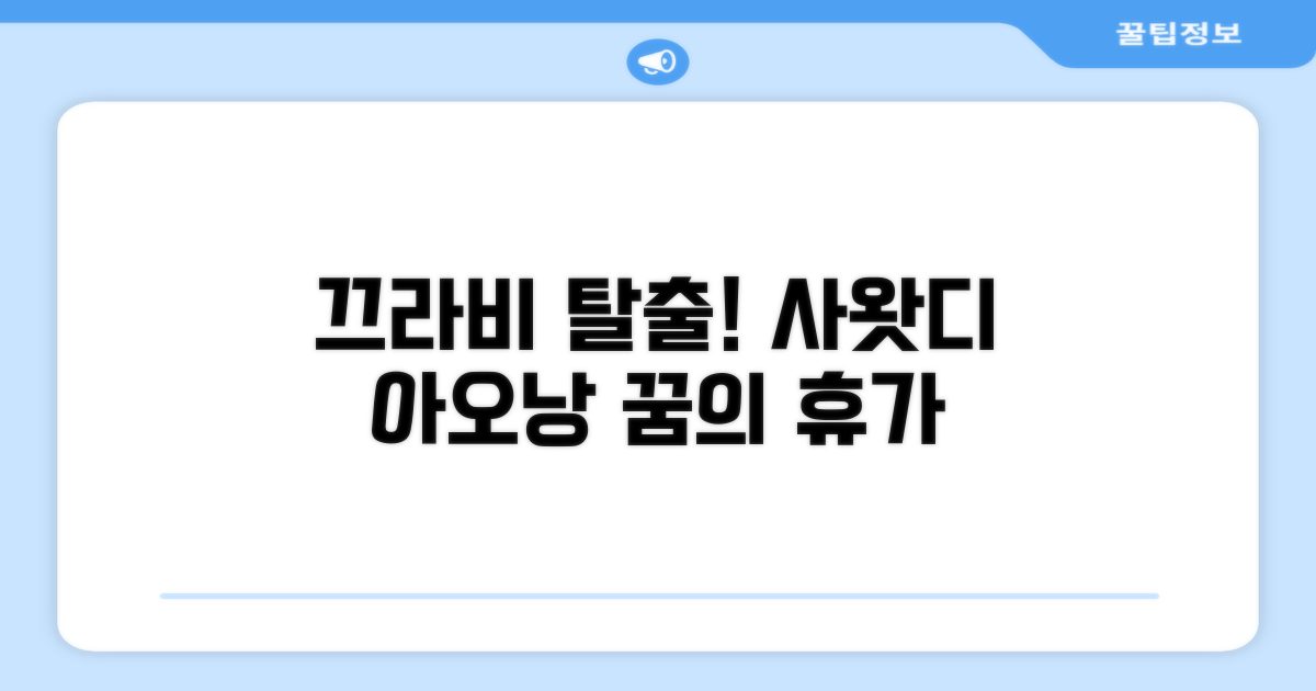 끄라비에서의 '위대한 탈출', 사왓디 아오낭 리조트