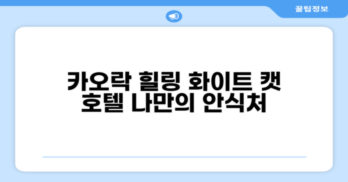 카오락에서 찾은 나만의 안식처, 화이트 캣 호텔