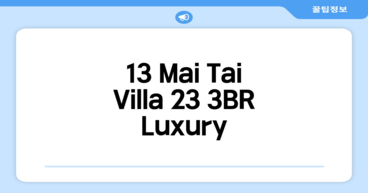Mai Tai luxury 3 bedroom villa 객실 후기