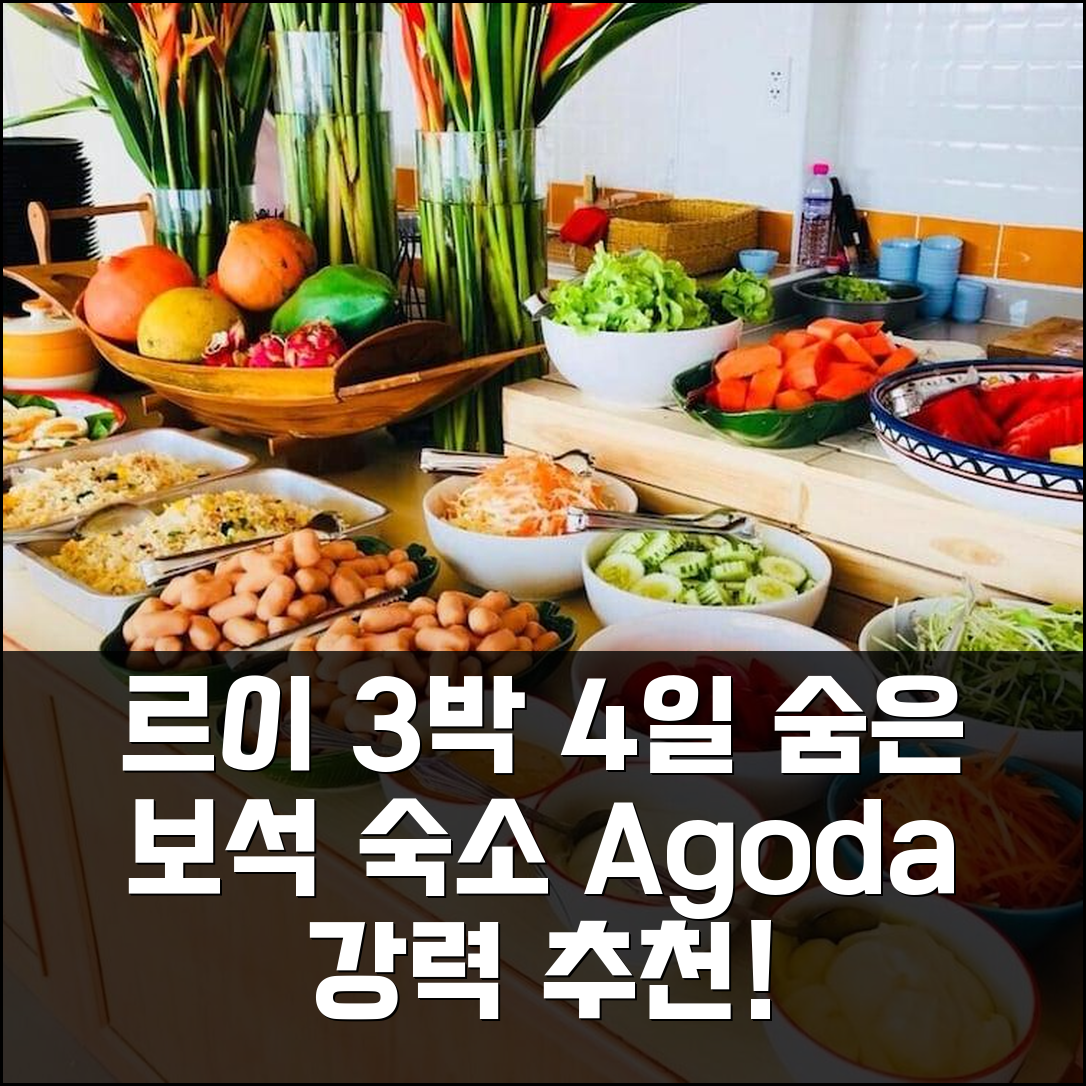 르이 3박 4일 숙박 경험담: 숨은 보석 같은 숙소, 다음에도 꼭 갈래요!