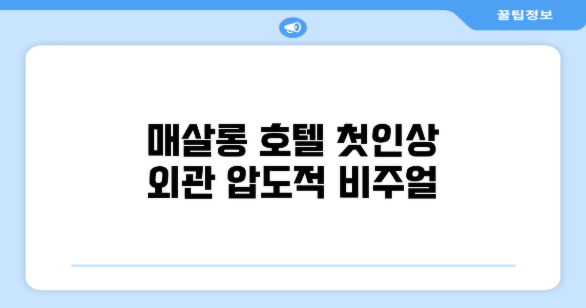 매살롱 호텔, 첫인상과 외관