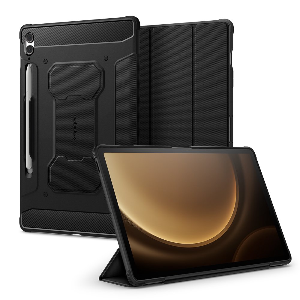 갤럭시탭 케이스 러기드아머프로 블랙, 갤럭시 탭 S9 FE 플러스 상세 이미지 1