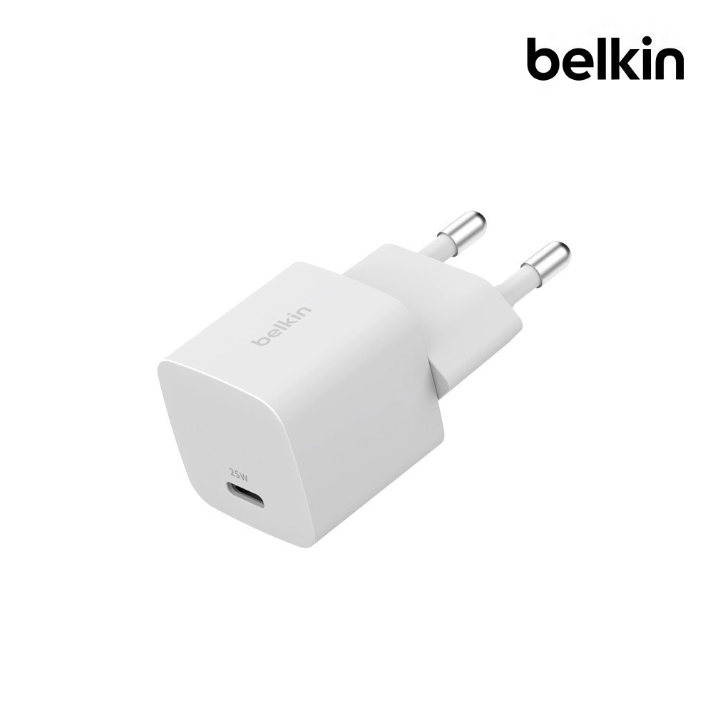 벨킨 25W USB-C PD 3.1 PPS 초소형 C타입 고속 충전기 USB IF 인증 갤럭시 S26 S25 아이폰17 16 아이패드 충전 WCA012kr 상세 이미지 1