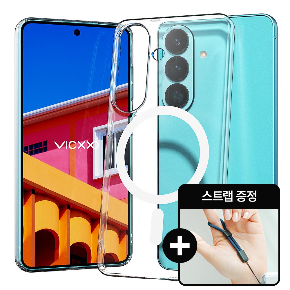 빅쏘 초슬림 변색없는 맥세이프 케이스 투명, 갤럭시S26 플러스 상세 이미지 1