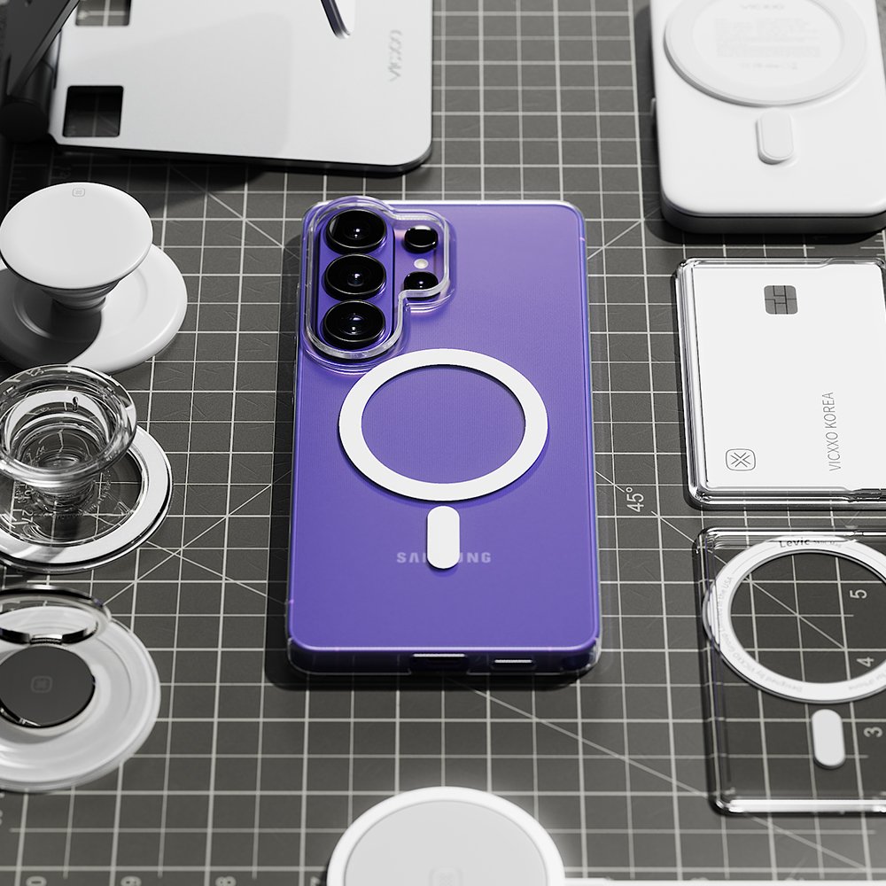 빅쏘 초슬림 변색없는 맥세이프 케이스 투명, 갤럭시S26 플러스 상세 이미지 1