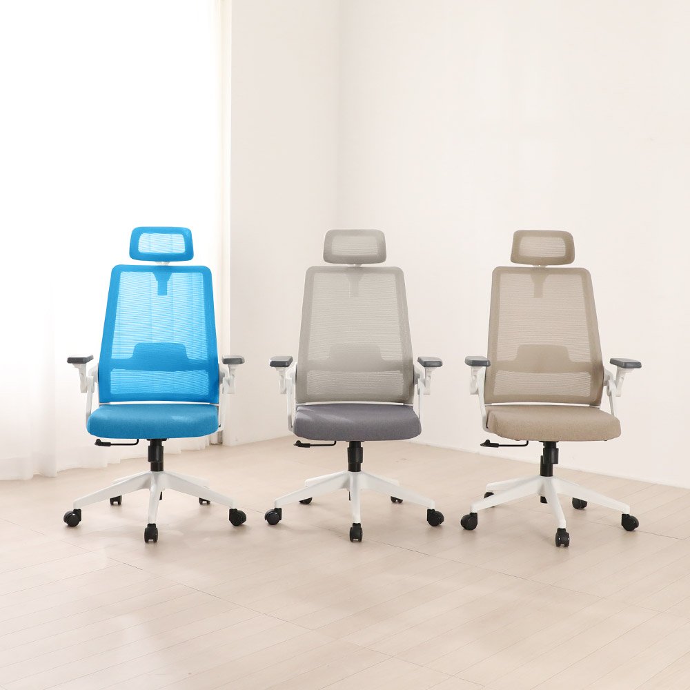 린백 국내제작 사무용 컴퓨터 학생 사무실 편한 메쉬 의자 책상의자 상세 이미지 1