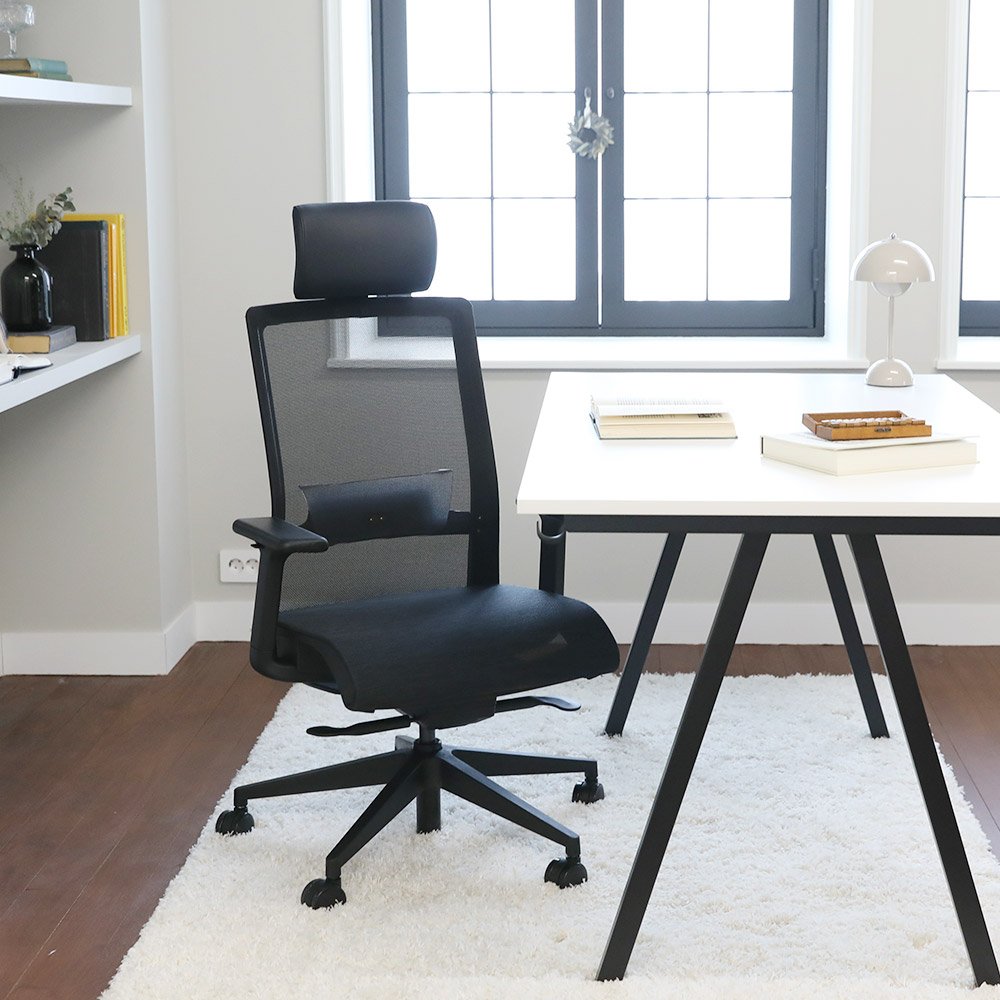 린백 국내제작 사무용 컴퓨터 학생 사무실 편한 메쉬 의자 책상의자 상세 이미지 1