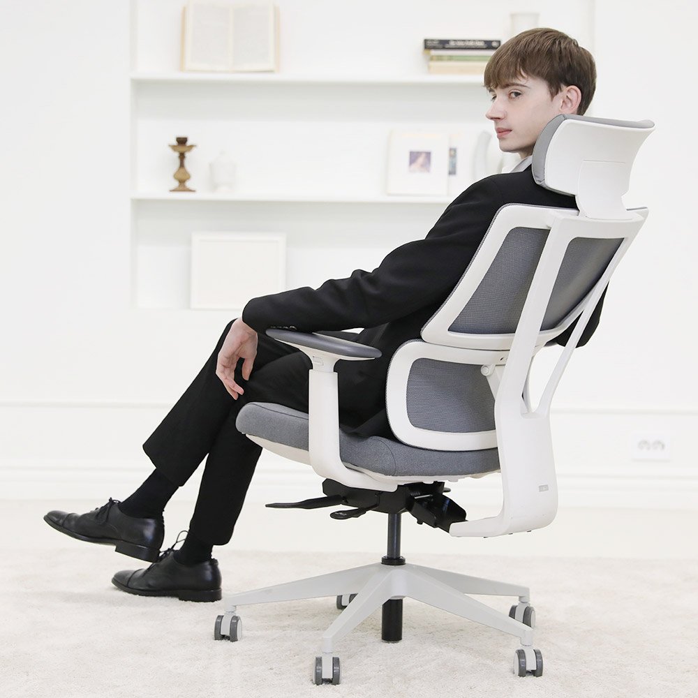 린백 국내제작 사무용 컴퓨터 학생 사무실 편한 메쉬 의자 책상의자 상세 이미지 2