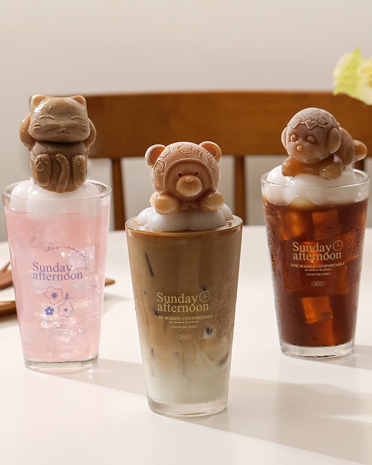 말랑말랑 실리콘 동물 얼음틀 캔들 몰드 곰돌이 S 상세 이미지 2