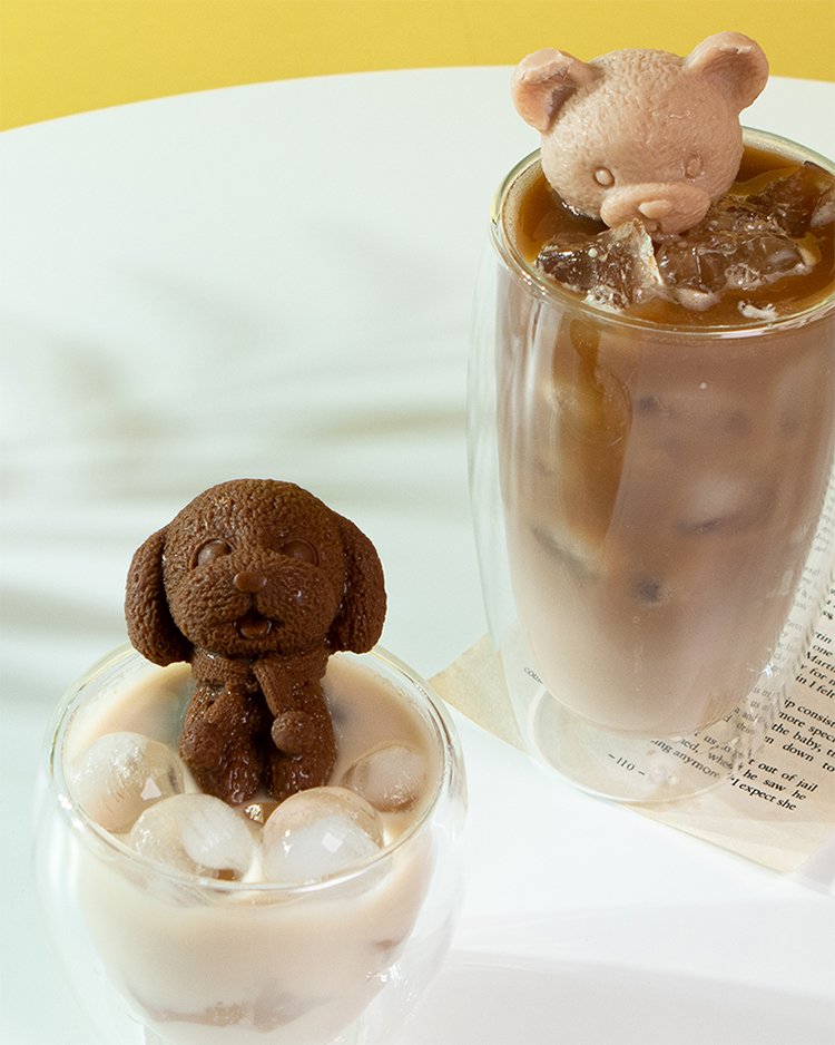 말랑말랑 실리콘 동물 얼음틀 캔들 몰드 곰돌이 S 상세 이미지 2