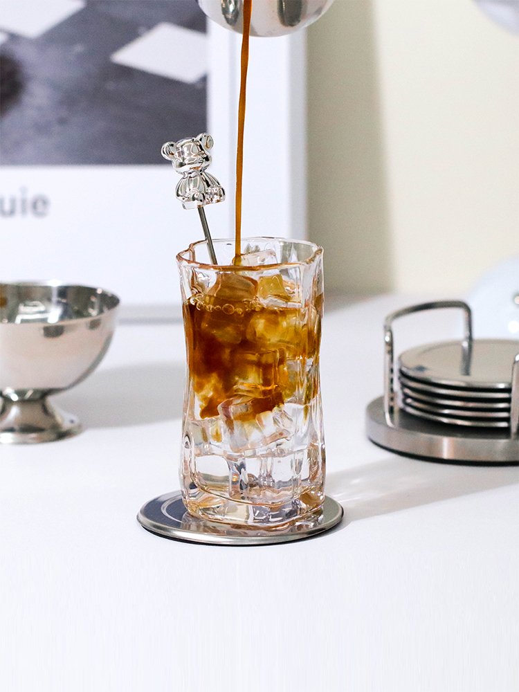 홈카페 스텐 곰돌이 머들러 하이볼스틱 커피 롱티스푼 상세 이미지 1