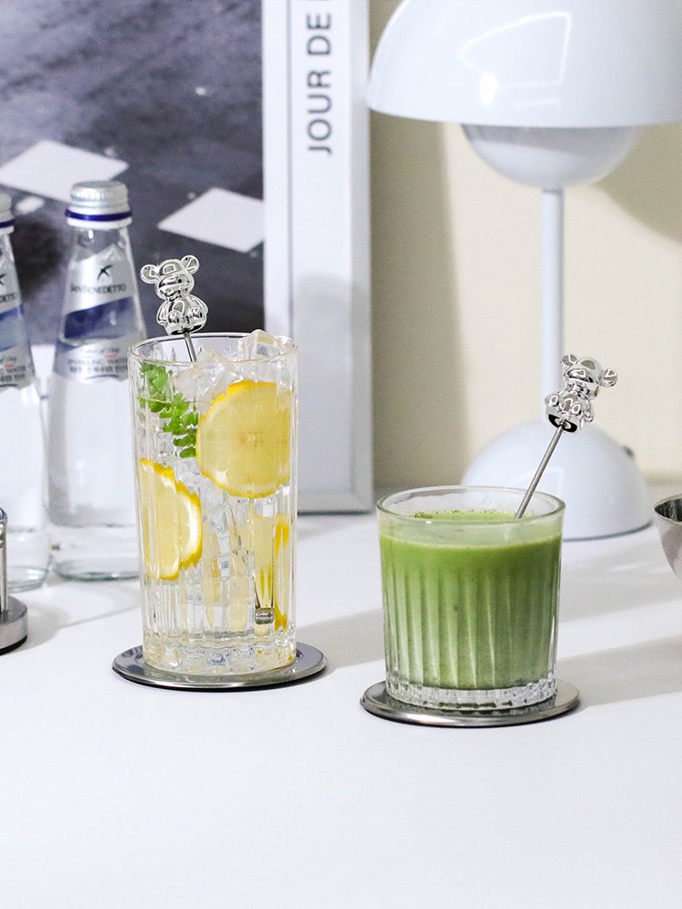 홈카페 스텐 곰돌이 머들러 하이볼스틱 커피 롱티스푼 상세 이미지 2