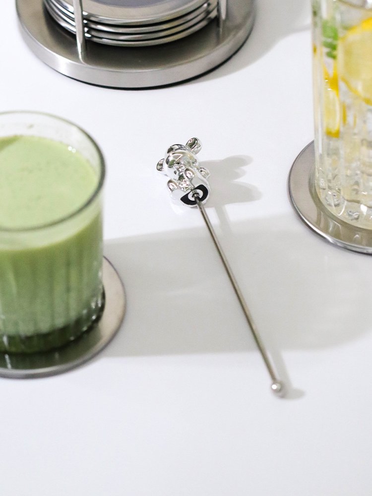 홈카페 스텐 곰돌이 머들러 하이볼스틱 커피 롱티스푼 상세 이미지 1