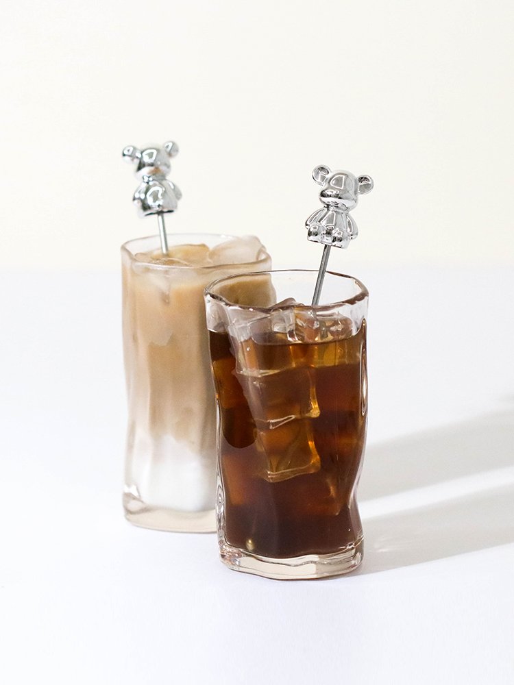 홈카페 스텐 곰돌이 머들러 하이볼스틱 커피 롱티스푼 상세 이미지 2