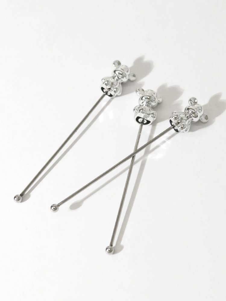 홈카페 스텐 곰돌이 머들러 하이볼스틱 커피 롱티스푼 상세 이미지 2