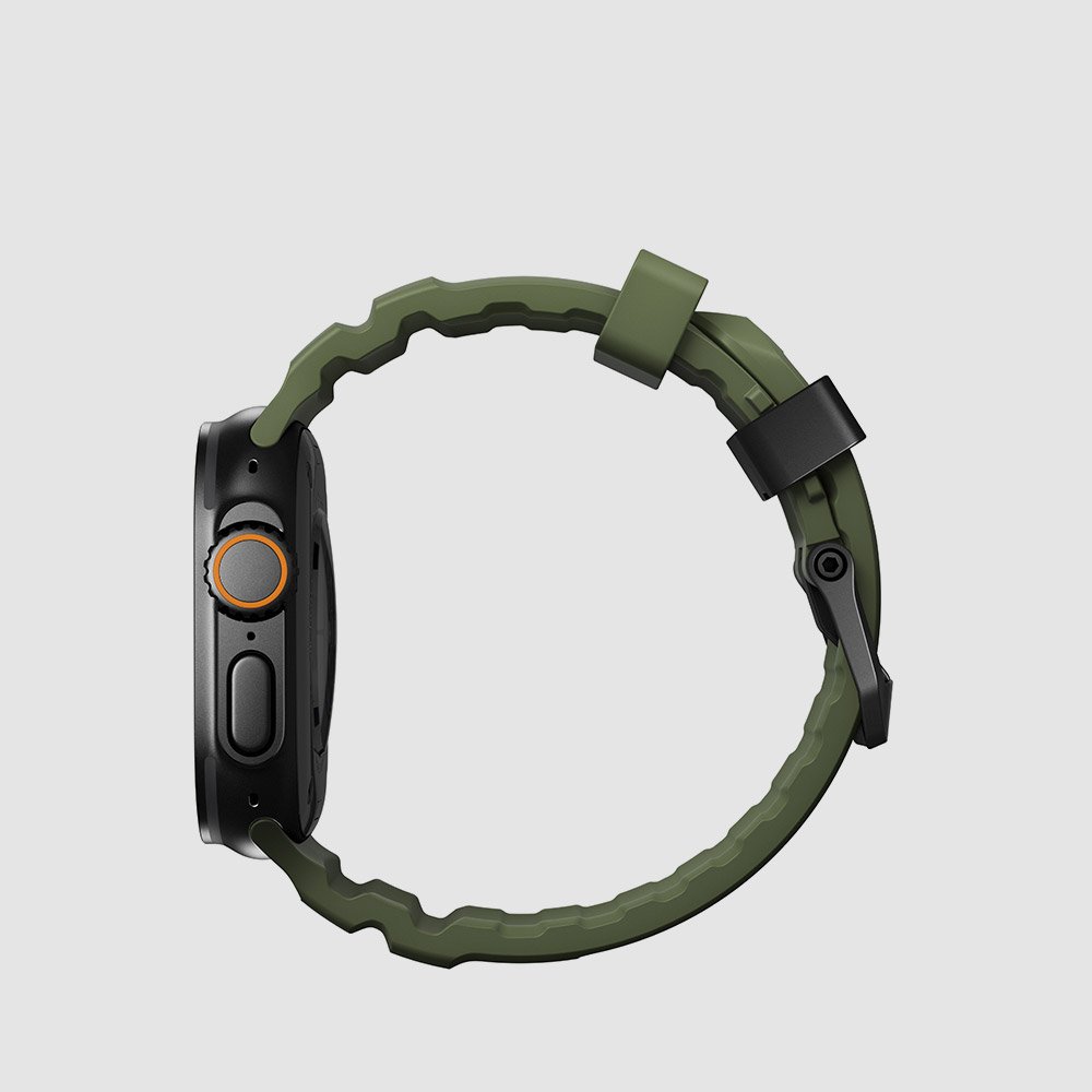 노마드 애플워치 스포츠 티타늄 스트랩 로키 포인트 - 포레스트 블랙 버클 / 울트라 SE 상세 이미지 2