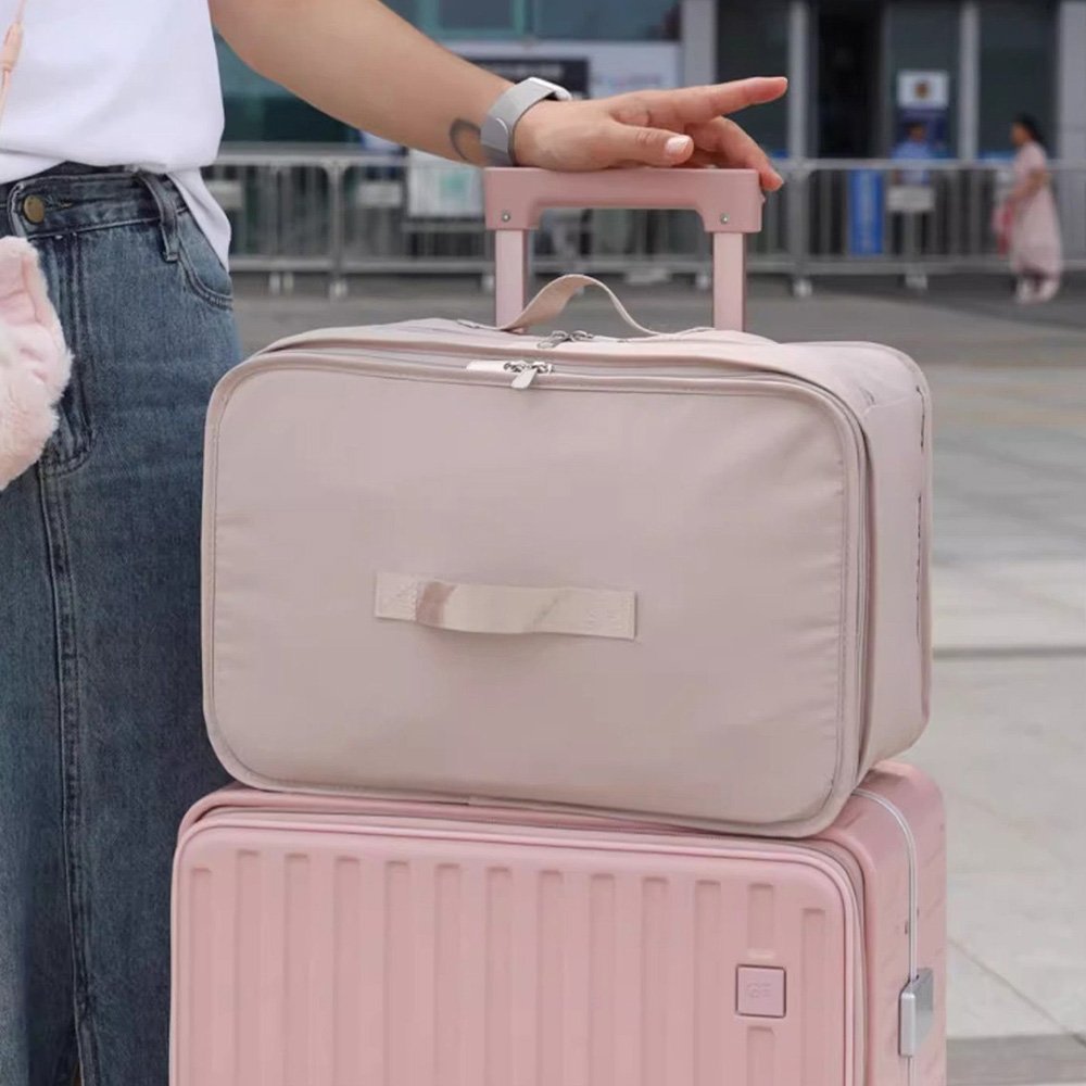 여행용 압축파우치 행잉 워시백 캐리어 트래블 세면도구 정리백 접이식 가방 상세 이미지 1