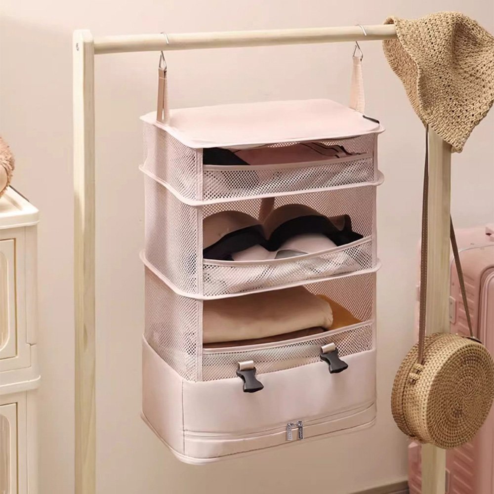 여행용 압축파우치 행잉 워시백 캐리어 트래블 세면도구 정리백 접이식 가방 상세 이미지 1