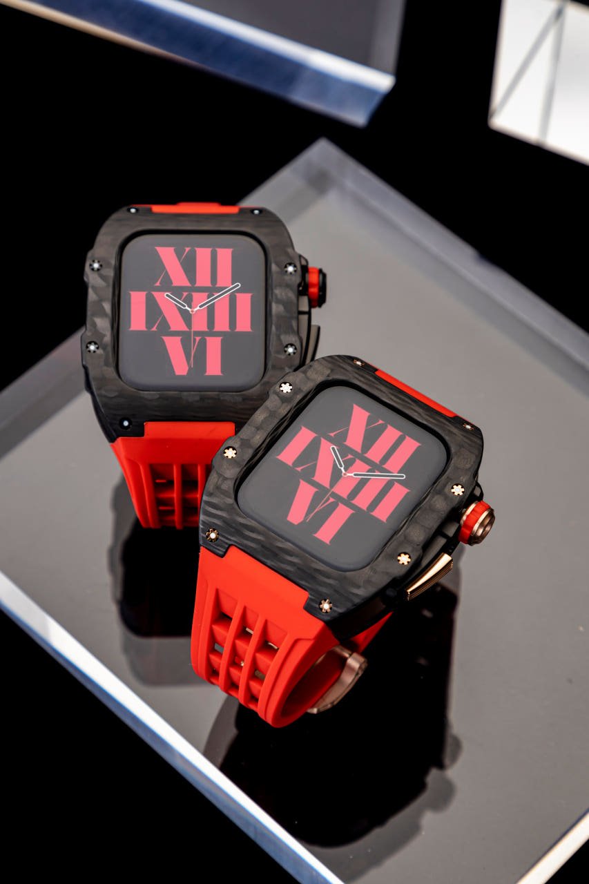 JECO 애플워치 스트랩 울트라3 애차드밀 메탈 카본 케이스 일체형 명품 풀커버 49 상세 이미지 2