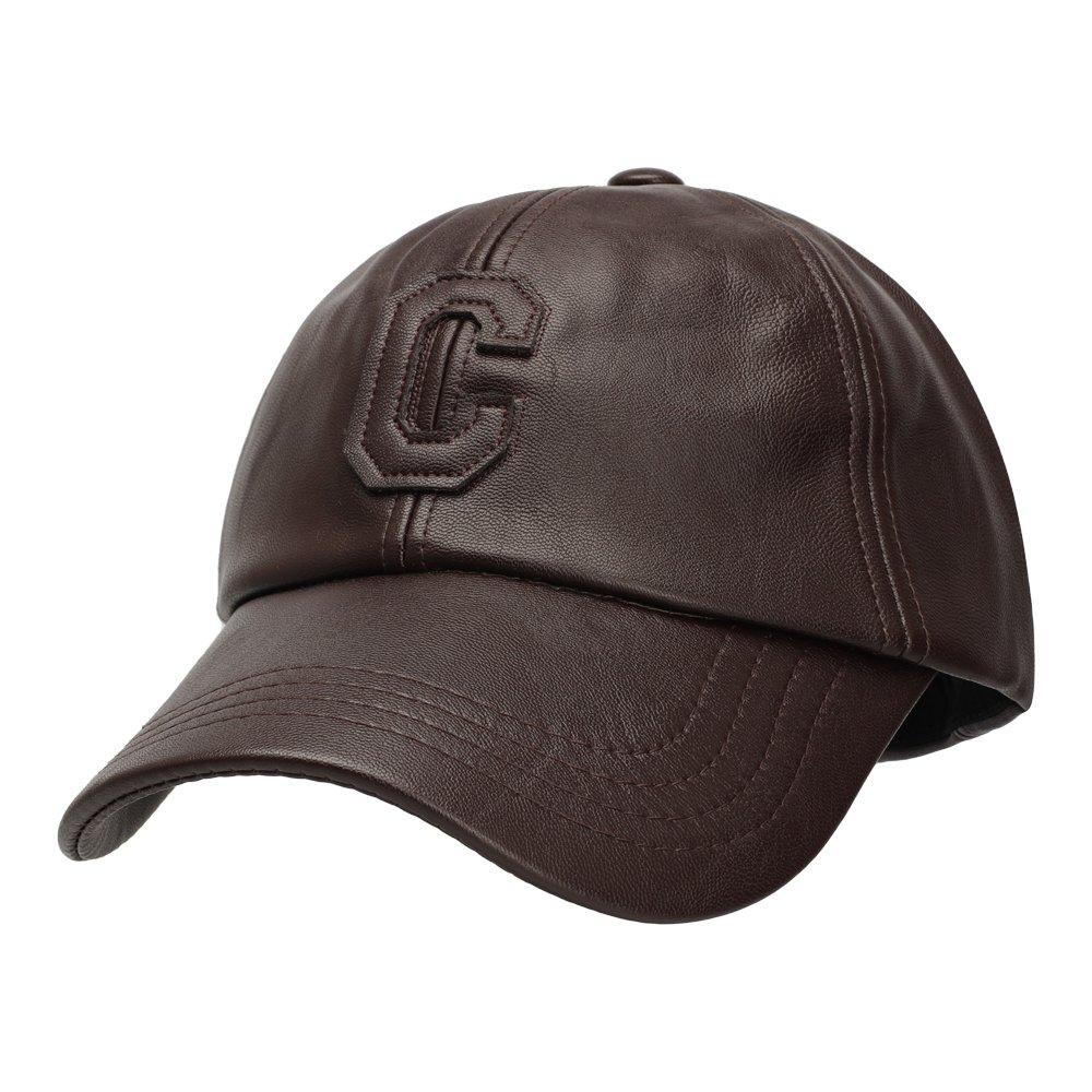 국내제작 레더 C로고 야구 모자 가을 여성 캡모자 남자 볼캡 상세 이미지 1