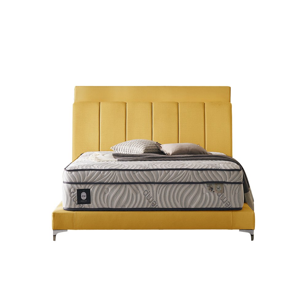 쉐우드가구 드리엘 호텔 평상형 LED 패브릭 침대프레임 Q(퀸), 크림01 상세 이미지 2