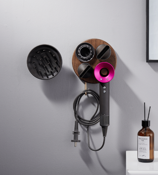 라슈에뜨 다이슨 헤어 드라이기 벽걸이 원목 거치대 슈퍼소닉 호환 우드 정리 홀더 상세 이미지 1