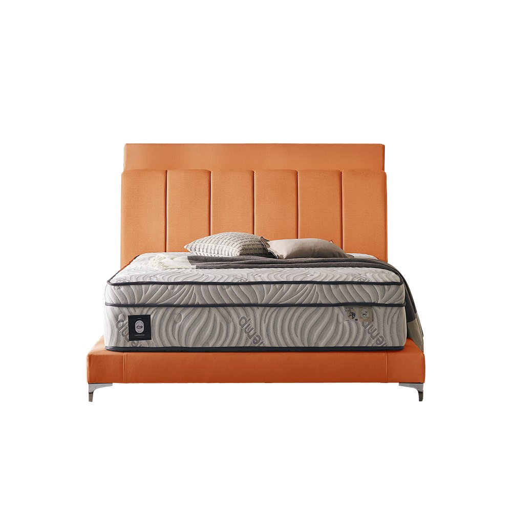 쉐우드가구 드리엘 호텔 평상형 LED 패브릭 침대프레임 Q(퀸), 크림01 상세 이미지 1