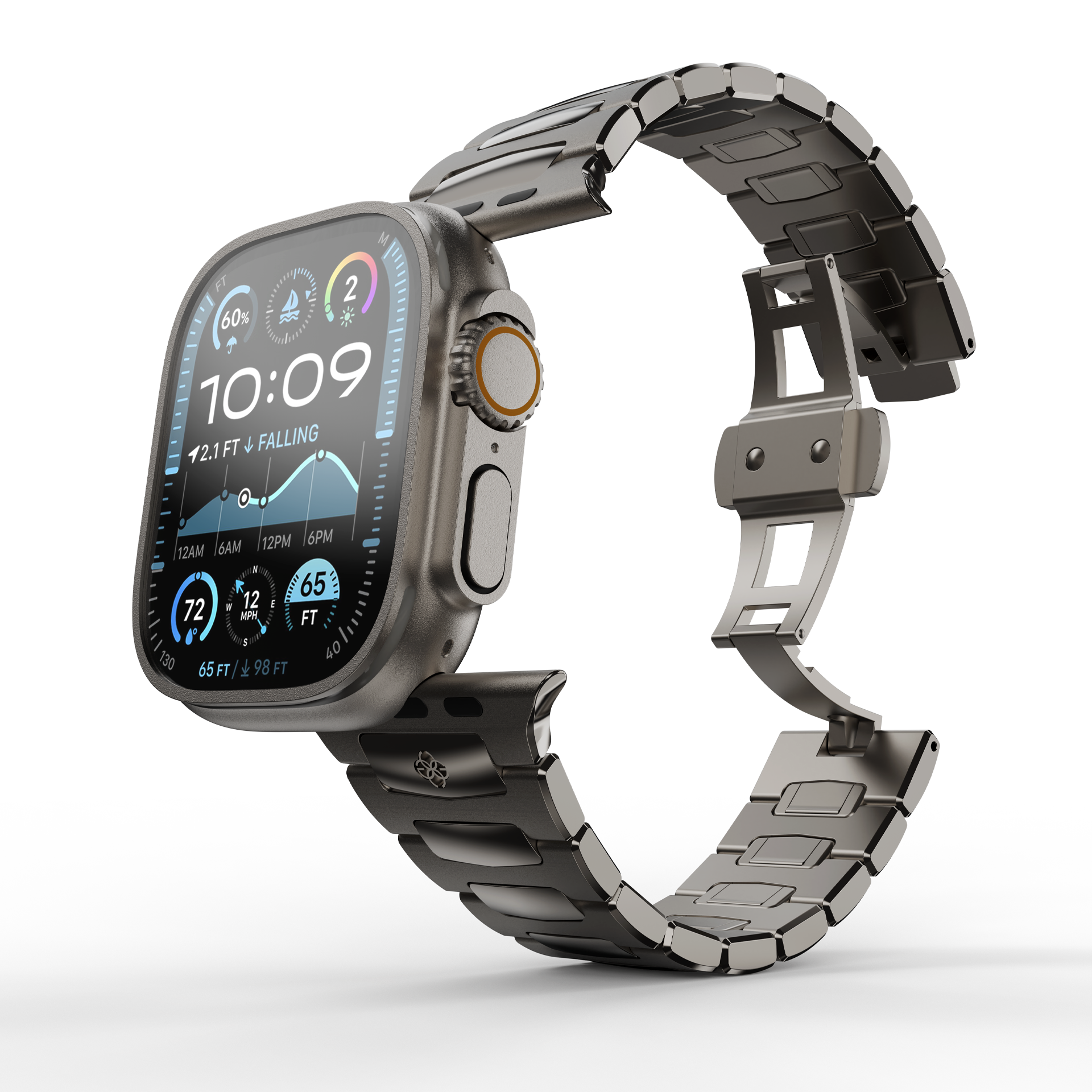 골든컨셉 애플워치 스트랩 - ROYAL II TITANIUM GREY (44, 45, 46, 49mm 호환) 상세 이미지 2