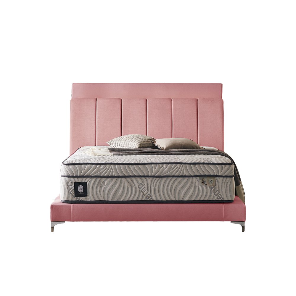 쉐우드가구 드리엘 호텔 평상형 LED 패브릭 침대프레임 Q(퀸), 크림01 상세 이미지 2