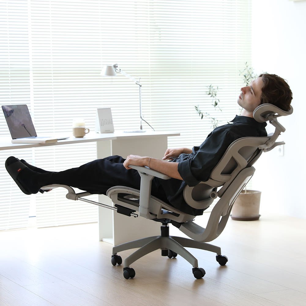 투노 넥트론 프리미엄 사무실 컴퓨터 게이밍 책상 허리 편한 학생 공부 리클라이너 메쉬의자 상세 이미지 1