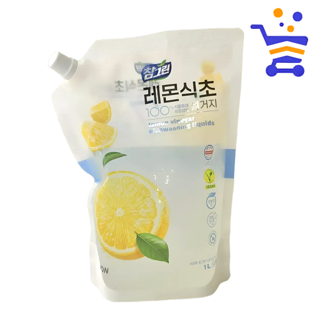 LO 참그린 레몬식초 주방세제 1L 리필 (5369) 상세 이미지 1