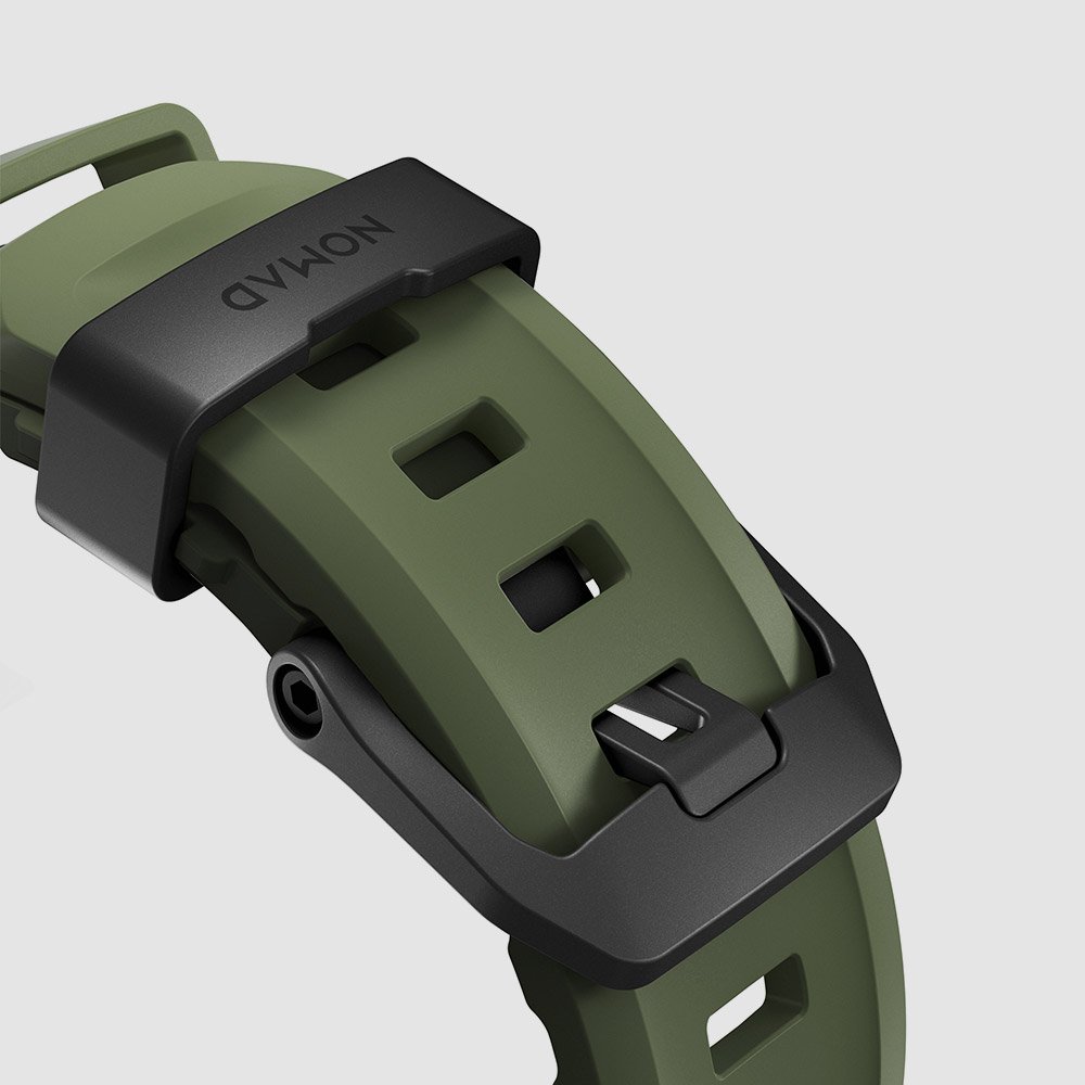 노마드 애플워치 스포츠 티타늄 스트랩 로키 포인트 - 포레스트 블랙 버클 / 울트라 SE 상세 이미지 2