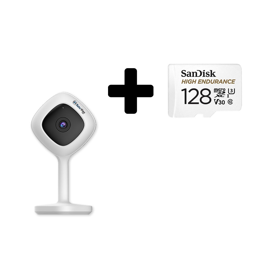 글로벌아이넷 로보뷰 A2+128GB 홈 CCTV 캠 미니 아기 분리수면 소리감지 상세 이미지 1