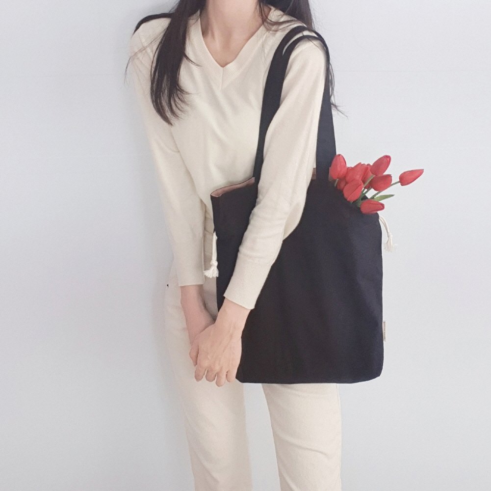 해리바리 핸드메이드 여성 복조리 에코백 데일리 가방 카키(5color) 상세 이미지 1